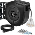 Retractable Cord Reel, 75 FT Heavy Duty Extension Cord, 14AWG/3C SJTOW by Wilawels
