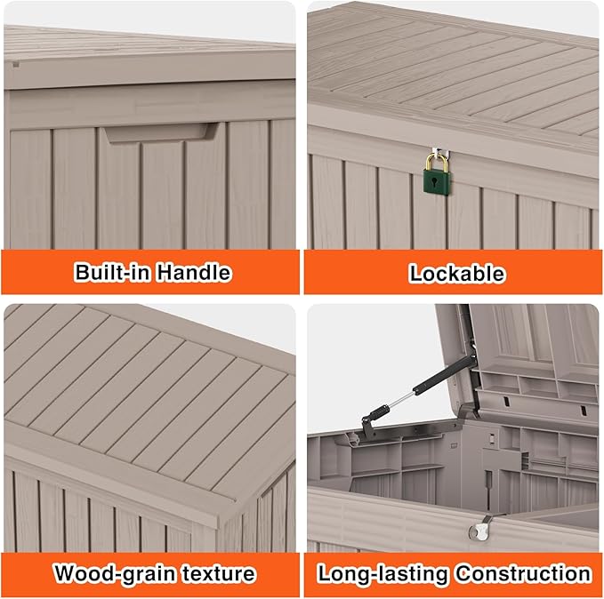 180 Gallon Outdoor Storage Deck Box - Image 9