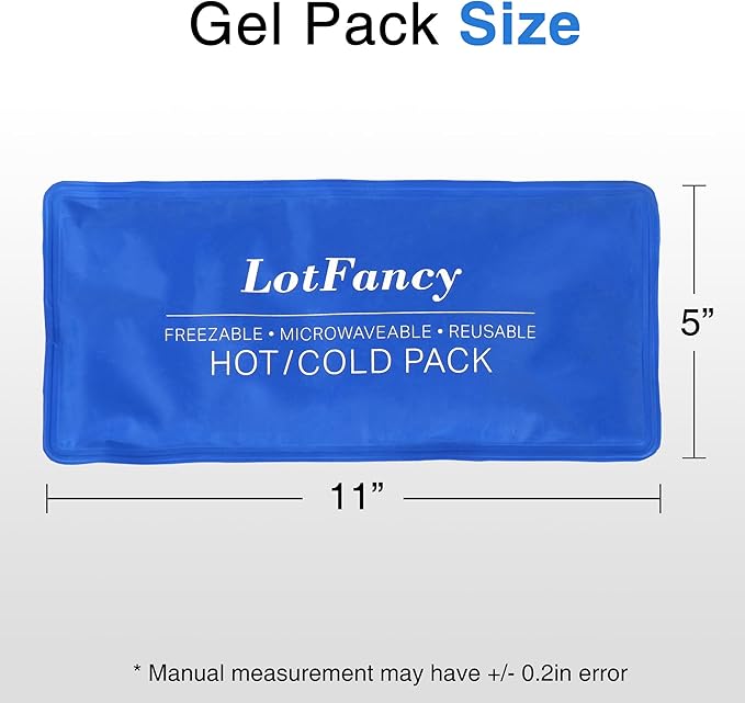 LotFancy Ice Pack for Injuries, Reusable Hot Cold Pack for Therapy, Cooling or - Image 5