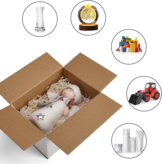 7x5x4 Shipping Boxes for Small Business, 40 Pack White Corrugated Cardboard Box - Image 4