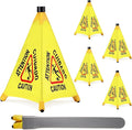 4 Pcs Pop up Wet Floor Sign by Seeshack