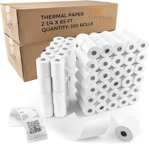 2 1/4" x 85' Thermal Paper, POS Receipt Paper by TKThermalKing