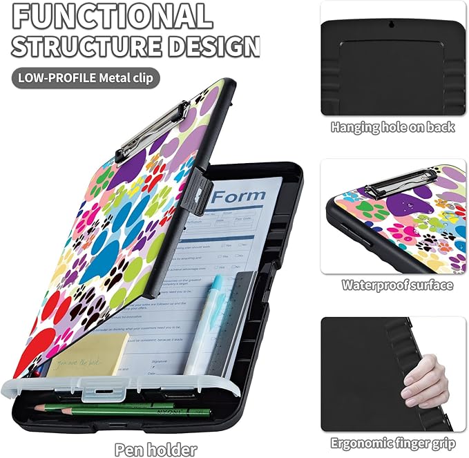 Clipboard with Storage, Clip Boards 8.5X11 with Storage & Pen Holder, Heavy - Image 3