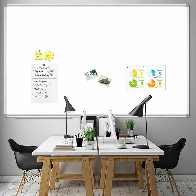 JILoffice Large Magnetic White Board, Dry Erase Board 96 x 48 Inch - Image 3