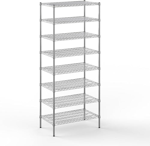 21" Deep x 36" Wide x 86" Height Wire Shelving Kit | 8-Tier | NSF Commercial by Regal+Altair
