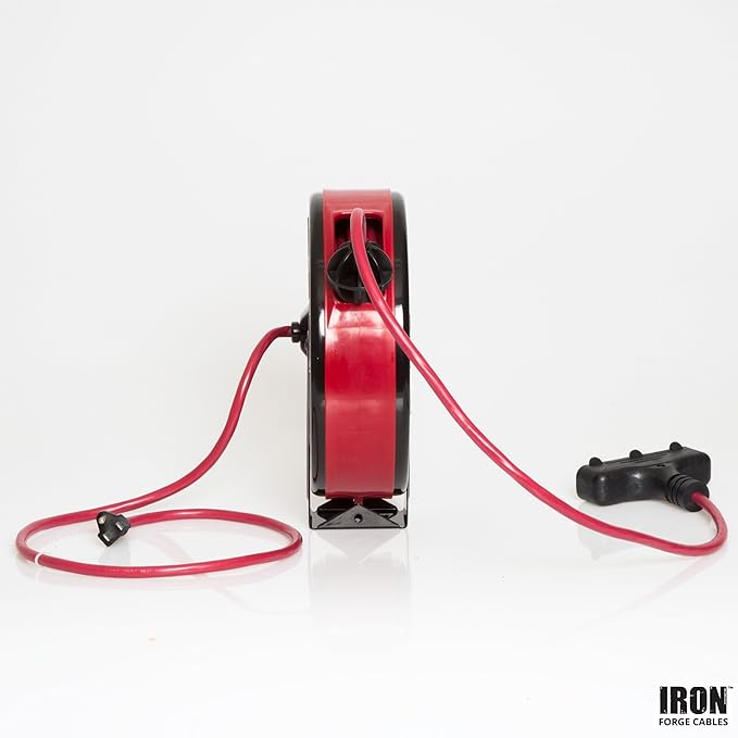 IRON FORGE CABLE 30Ft Retractable Extension Cord Reel - Image 9