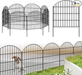 Metal Garden Fence 28in x 18.7ft, 8 Panels + 9 Stakes Dog Fence Border Fence by FOREHOGARGARDEN%EF%BC%86HOME