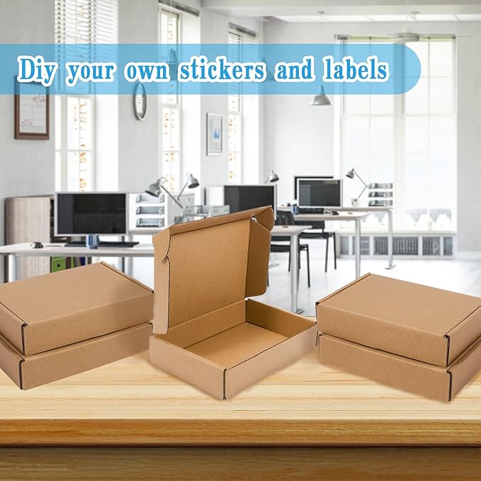 50 Pack Small Corrugated Cardboard Boxes - Image 4