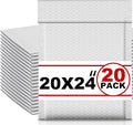 Ireer 20 Pack Extra Large 20 x 24" Bubble Mailers Poly Padded Envelopes by Ireer