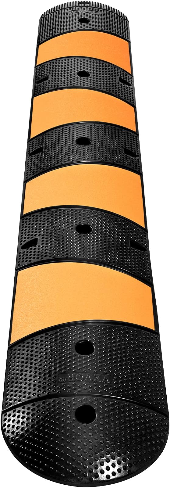 VEVOR Rubber Speed Bump, 1 Pack 2 Channel Speed Bump Hump, 72.8 x 12.2 x 2.2 - Image 9