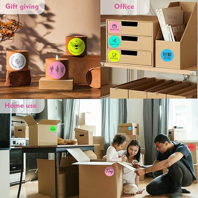 3 X 3 Inch Color Coding Dot Labels Circle Thermal Printable Waterproof 500 Pcs - Image 6