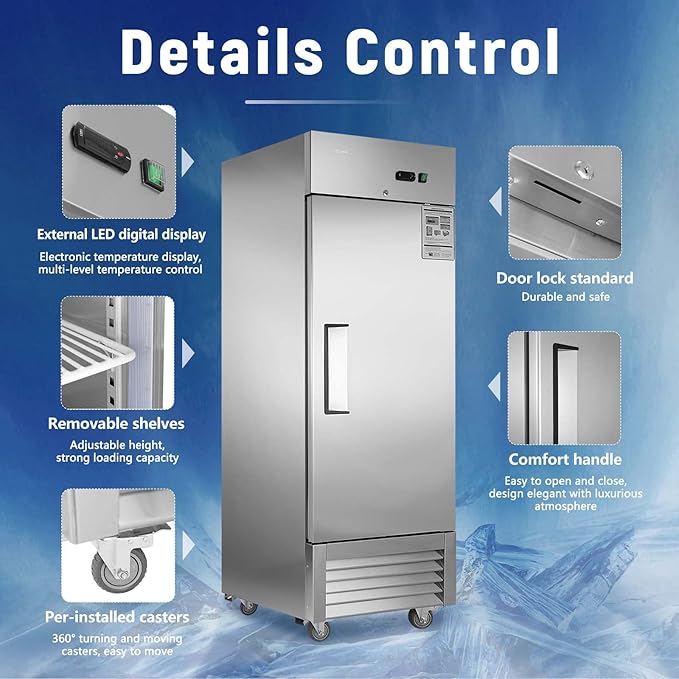 JINSONG 27" Commercial Refrigerator - Image 2
