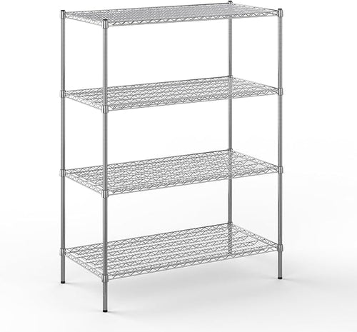 24" Deep x 48" Wide x 64" Height Wire Shelving Kit | 4-Tier | NSF Commercial by Regal+Altair