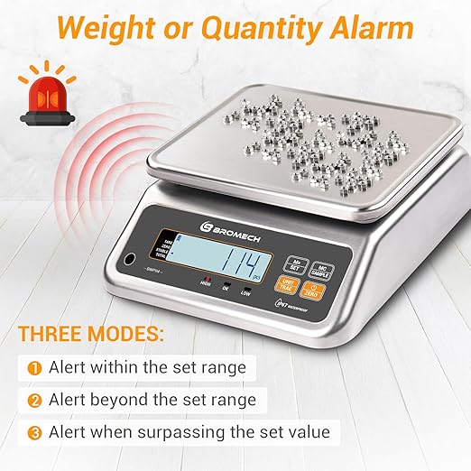 Food Scale Pound and Ounce, Rechargable, Commercial Grade, Stainless Steel - Image 7
