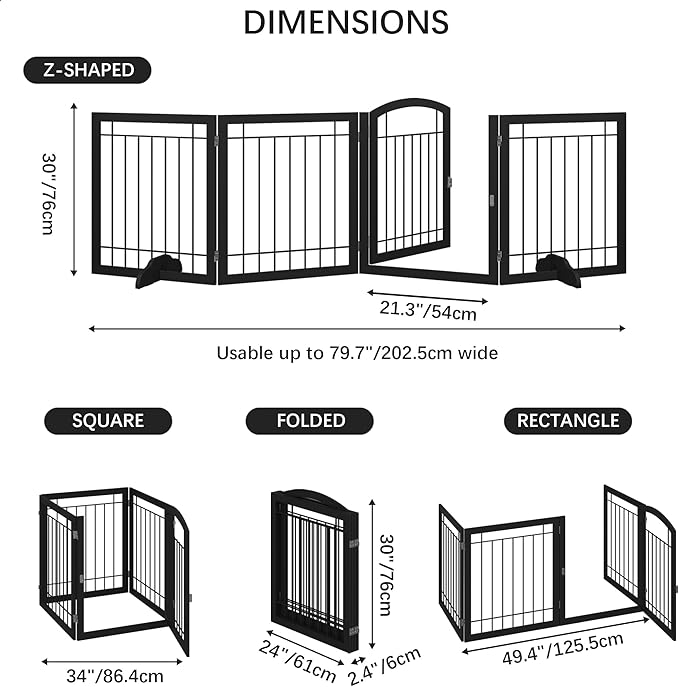 JSB 96-inch Extra Wide 30-inch Tall Dog gate - Image 5