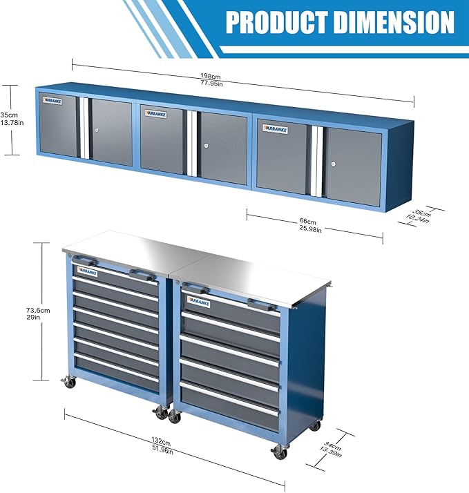 LARBANKE Metal Storage Cabinet System - Image 3