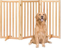 36" Height Extra Tall Freestanding Pet Gate, Solid Wood Folding Safety Fence by Axeman