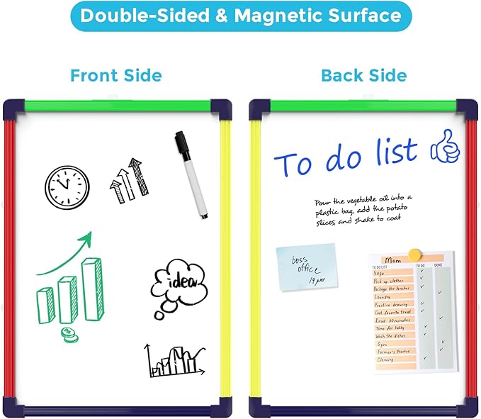 MaxGear Colorful Small Dry Erase Board, Portable Whiteboard - Image 4