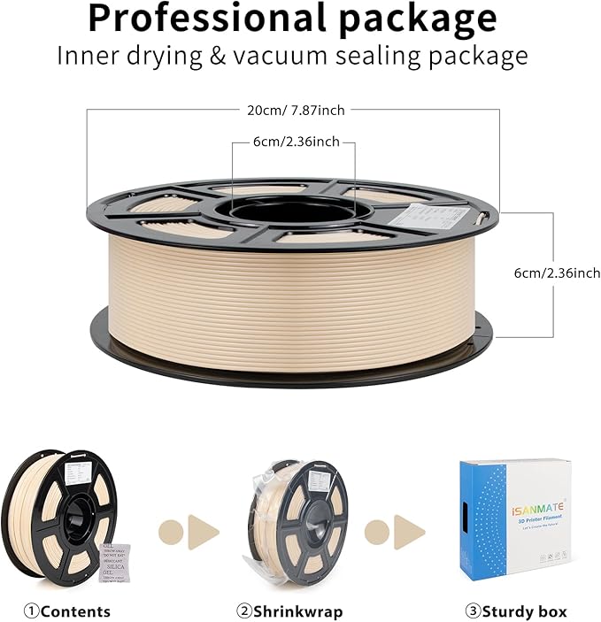 iSANMATE ASA Filament 1.75mm Skin 1KG, UV & Weather Resistant 3D Printer - Image 8