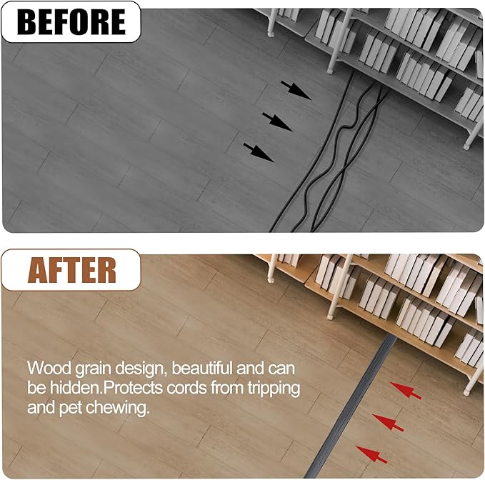MYFAMIREA 10FT Floor Cord Cover - Image 6