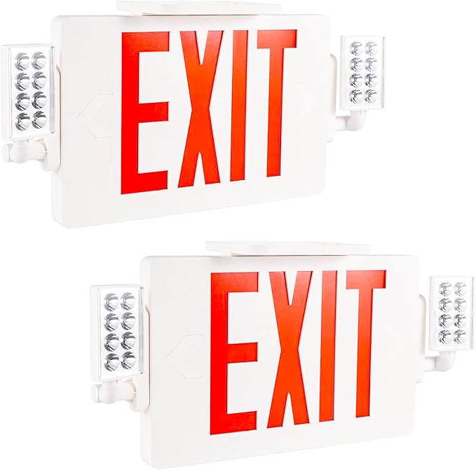 Gruenlich LED Combo Exit Sign, Emergency Light by GRUENLICH