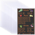 Henoyso 10 Pcs 8.5" x 14" Menu Cover Rigid Print Protectors Clear Heavy Duty by Henoyso