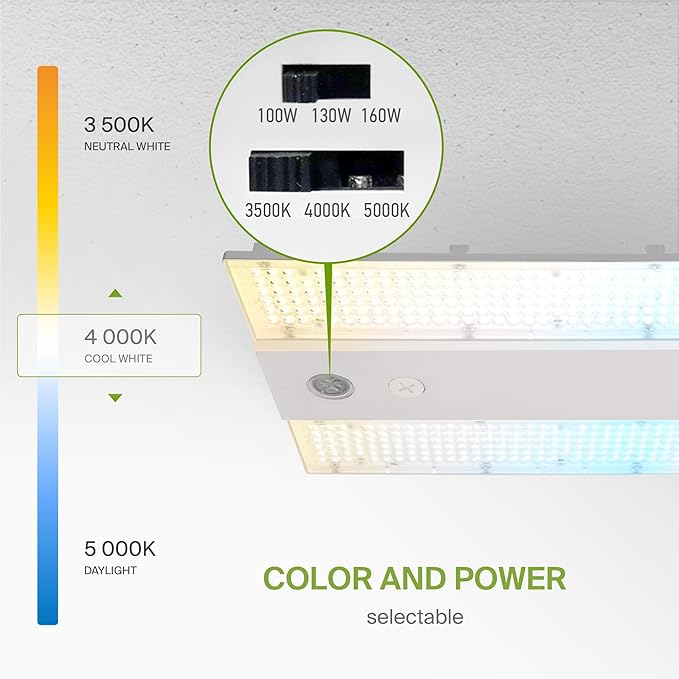 ASD LED Linear High Bay Light Fixture, Commercial Shop Lighting | 3CCT - Image 4
