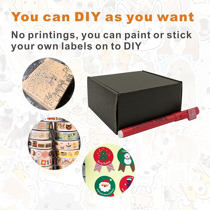 50 Pack 4x4x2'' Small Shipping Boxes, Corrugated Cardboard Mailers - Image 5
