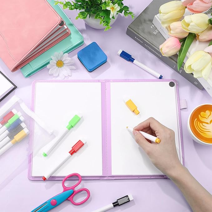 Feifeiya 6 Sides Whiteboard Notebook Portable Whiteboard Dry Erase Notebook - Image 7