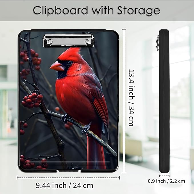 Clipboard with Storage, Office Supplies Nursing Clipboards Folder with Pen - Image 2