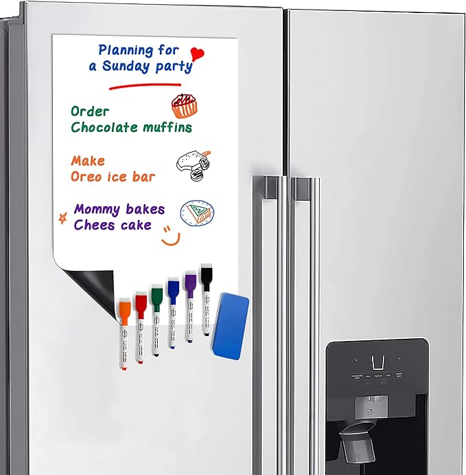 Magnetic Fridge Whiteboard Sheet by Scribbledo