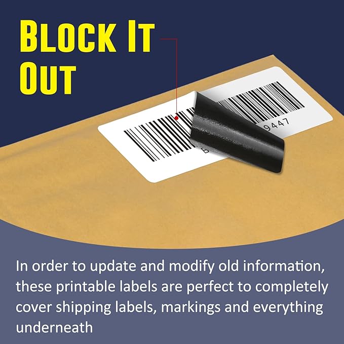 L LIKED 3" x 1" Direct Thermal Labels, Permanent Adhesive Barcode Shipping - Image 3