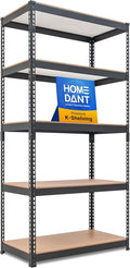 HOMEDANT 35.9" W 5 Tier Heavy Duty Garage Shelving Adjustable Metal Rack by TheBestOrganizingSolution
