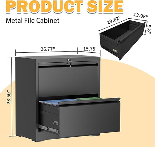 2 Drawer Lateral File Cabinet - Image 2