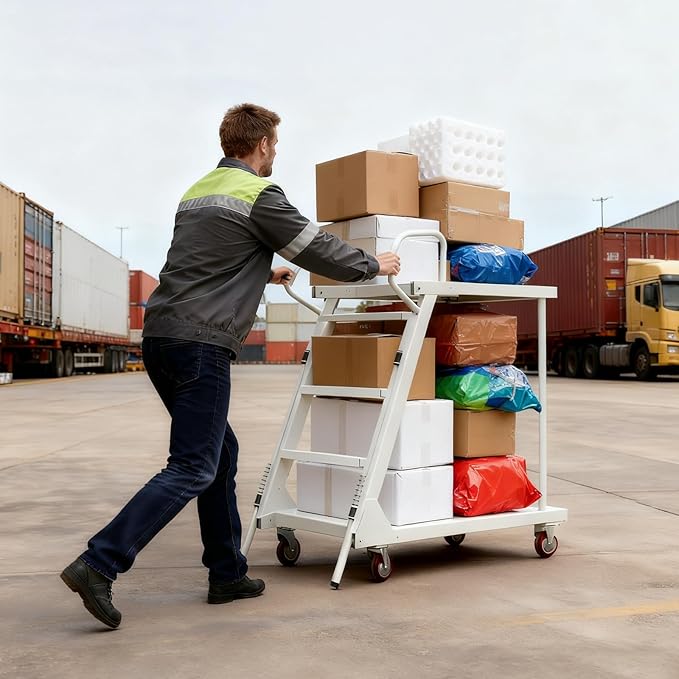 Heavy Duty Platform Truck Cart, Moving Flatbed Cart - Image 5
