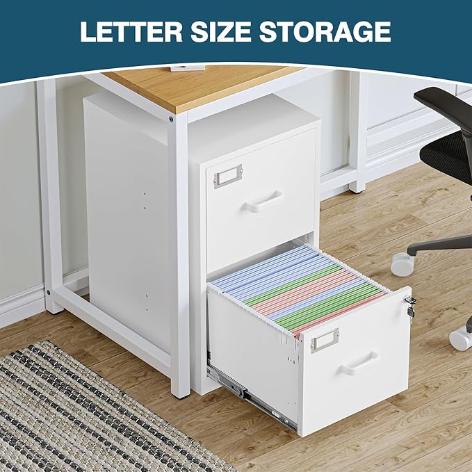 MIIIKO 2 Drawer Filing Cabinet - Image 6