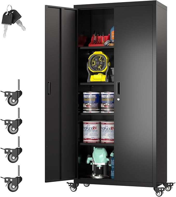 73" H×31.57" W×15.71" D Garage Storage Cabinet by REEMOON