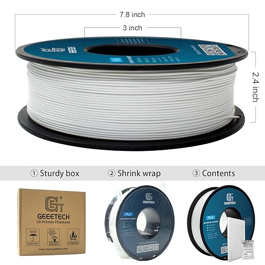 Geeetech 1.75mm PLA 3D Printer Filament, 1kg Spool, Upgrade Tidy Winding - Image 6