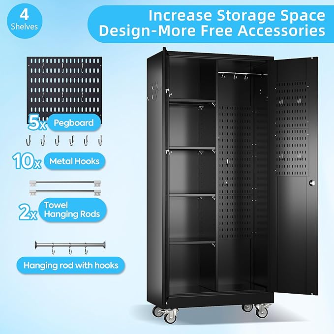 Broom Closet Storage Cabinet - Image 4