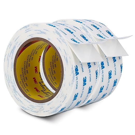 Made of 3M PE Foam Tape Double Sided Tape 2 in x 16.5ft 2 Pack Heavy Duty by 3MFullRangeProducts