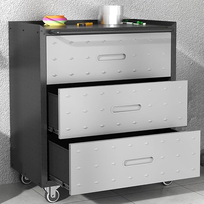 Metal Mobile Tool Storage Cabinet by OPTYMIRA