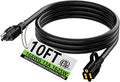 HUANCHAIN Indoor Outdoor Black Extension Cord 10 ft Waterproof, 16/3 Gauge by huanchain