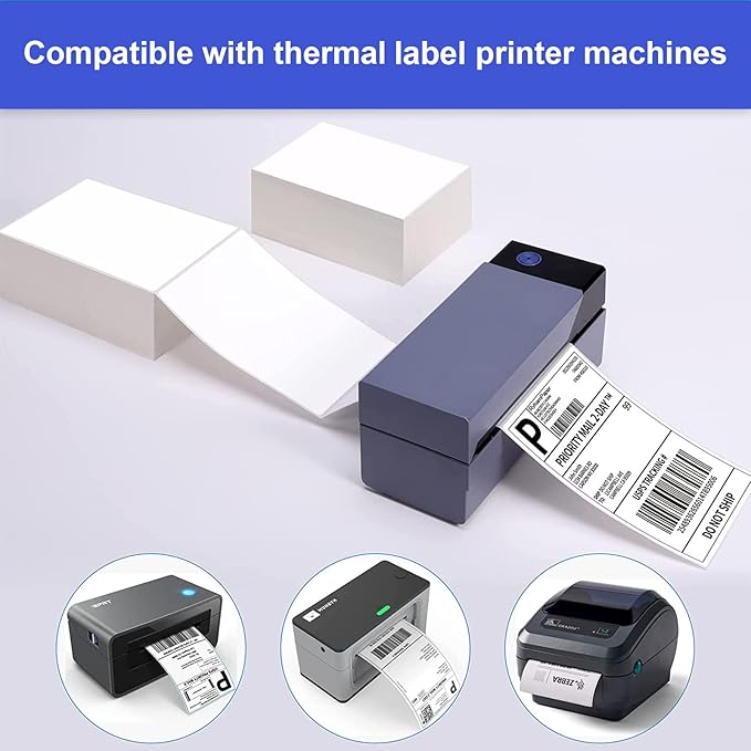 RyhamPaper 4" x 6" Fanfold Direct Thermal Labels - Image 7