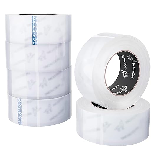 Packstrong Industrial Grade Clear Packing Tape 6 Rolls - Image 2