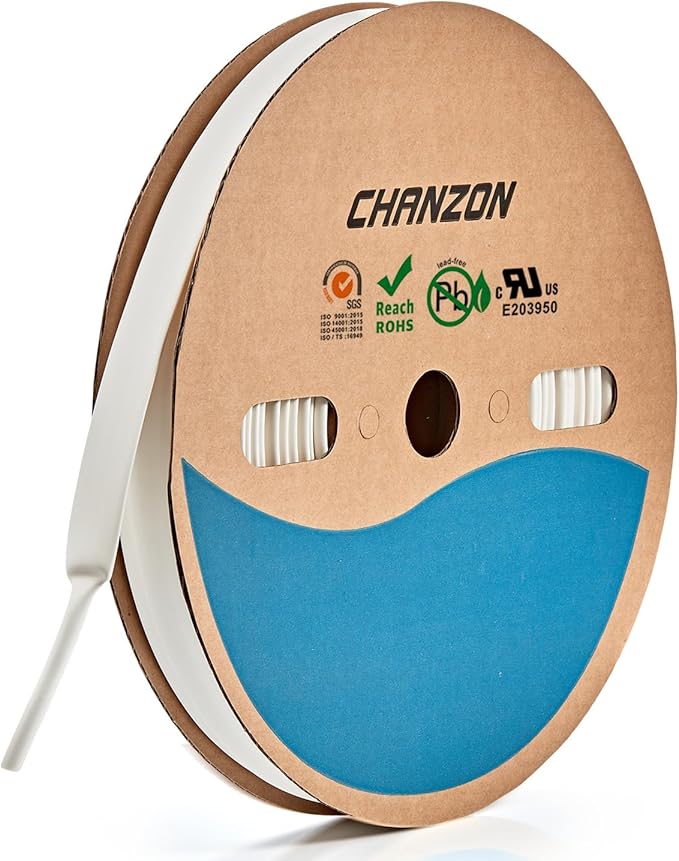 Chanzon 3:1 Ratio - 80ft Roll - Heat Shrink Tubing 1/2" - Marine Grade by Chanzon