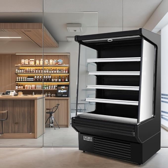 Food Refrigerated Display Case for Commercial Bakery Pastry Front Open Air - Image 3