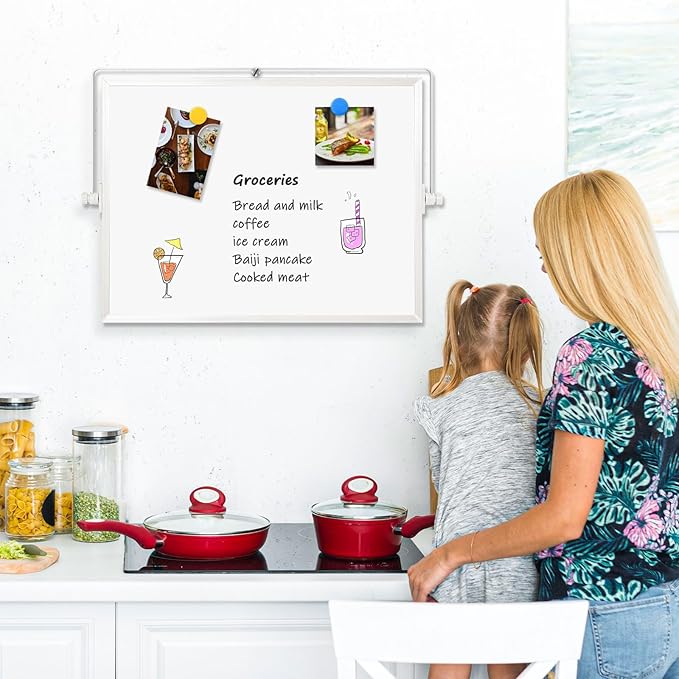 Dry Erase Magnetic White Board, Portable Small Whiteboard Set - Image 5