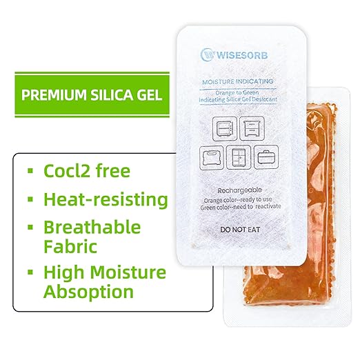 4Pcs 40 Gram Rechargeable Desiccant Packs, Indicating Silica Gel, Gun Safe - Image 8