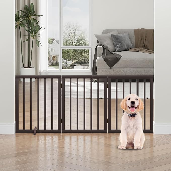 Freestanding Foldable Dog Gate by Algherohein