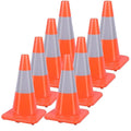 8 Pack Traffic Safety Cones 18 Inches by YOURSAFETYOURPRIORITY